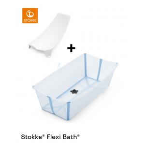 Ensemble baignoire Flexi Bath® Glacier Blue et transat de bain nouveau -né - Stokke - 531513