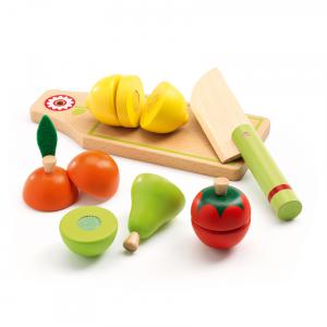 Djeco - DJ06526 - Imitation - Gourmandises -  Fruits et légumes à couper* (63869)