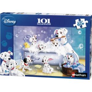 Puzzle 60 pièces - Nathan - Tous au bain ! / 101 Dalmatiens - Disney - 86612