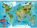 Puzzle 45  pièces -  Carte du monde des animaux - Nathan puzzles - 86028