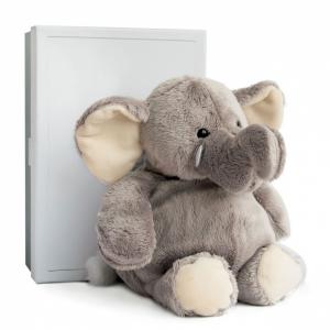 Elephant - taille 23 cm - boîte cadeau - Histoire d'ours - HO1283