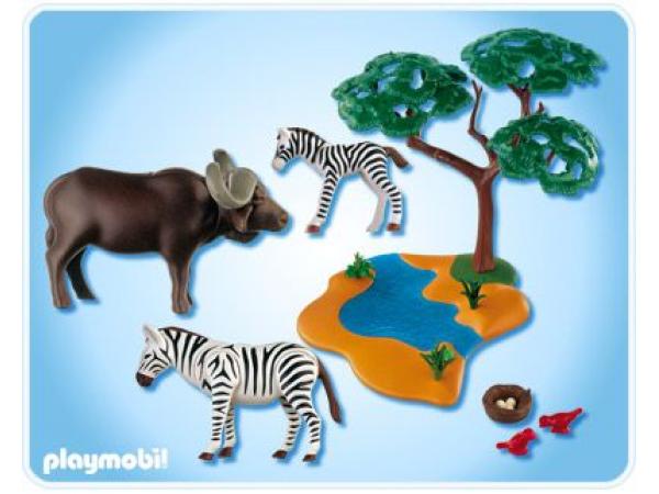 PLAYMOBIL accessoire WILD LIFE bébé zèbre poulain zoo safari afrique savane 