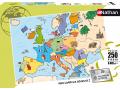 Puzzle 250 pièces - Nathan - Carte d'Europe - Nathan puzzles - 86934